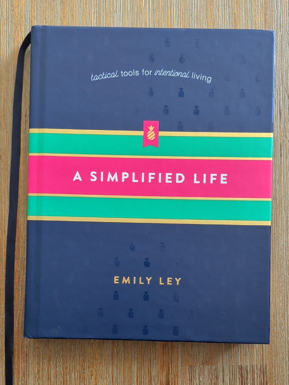 A Simplified Life Planner - Navy with Pink & Green Accent